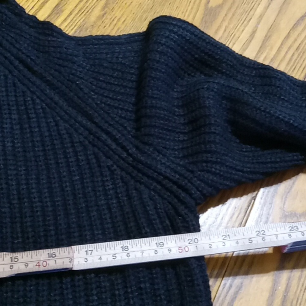 LULU'S Black Knit Dress Stretch Material Women XS Sweater New Winter Extra Small - Picture 10 of 10